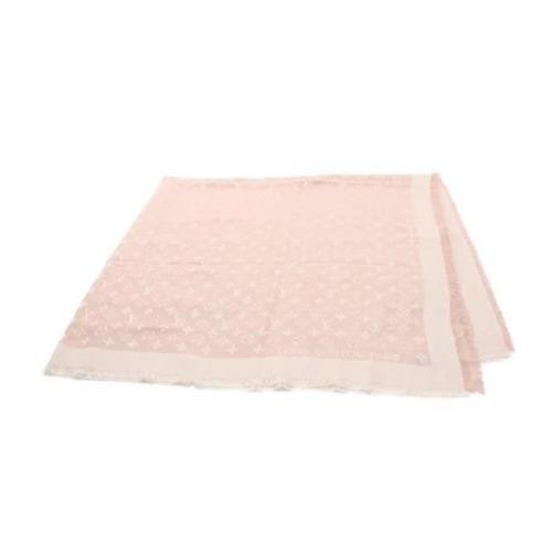 Pre-owned Cotton scarves Louis Vuitton Vintage , Pink , Dames