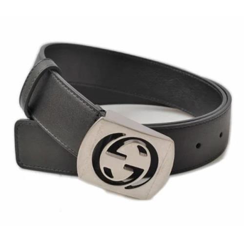 Pre-owned Leather belts Gucci Vintage , Black , Dames