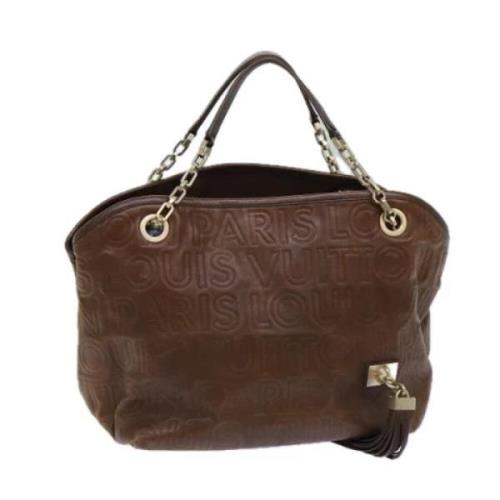 Pre-owned Leather totes Louis Vuitton Vintage , Brown , Dames