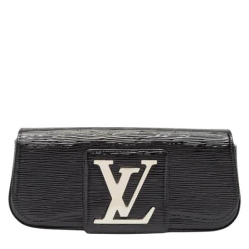 Pre-owned Leather clutches Louis Vuitton Vintage , Black , Dames