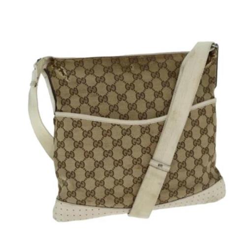 Pre-owned Canvas gucci-bags Gucci Vintage , Beige , Dames