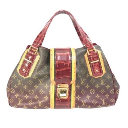 Pre-owned Canvas louis-vuitton-bags Louis Vuitton Vintage , Brown , Da...