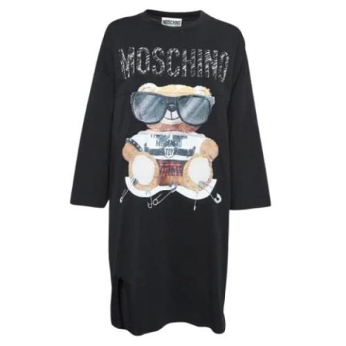 Pre-owned Cotton dresses Moschino Pre-Owned , Black , Dames