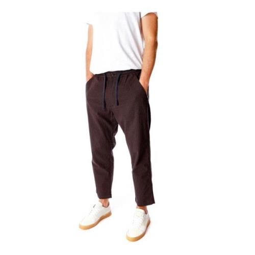 Geruite Tapered Fit Waterbroek Universal Works , Brown , Heren