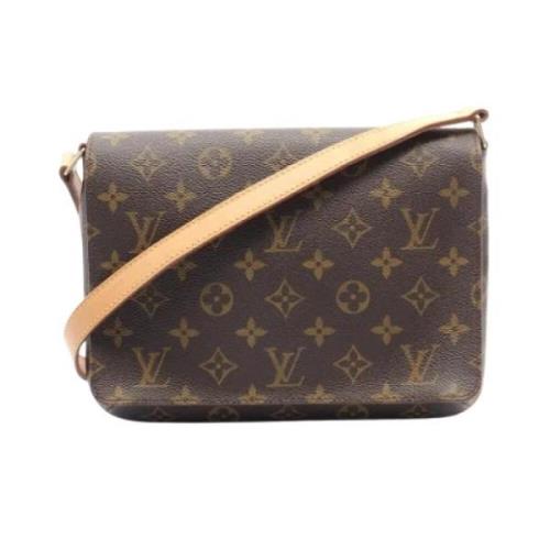 Pre-owned Canvas louis-vuitton-bags Louis Vuitton Vintage , Brown , Da...