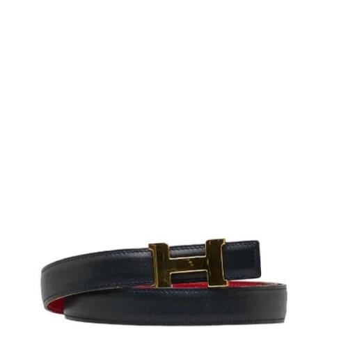 Pre-owned Leather belts Hermès Vintage , Black , Dames