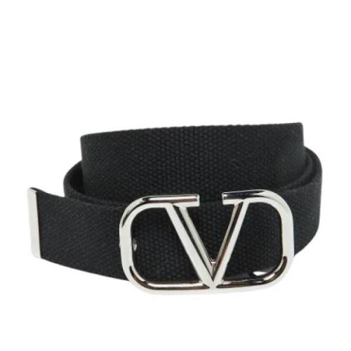 Pre-owned Canvas belts Valentino Vintage , Black , Heren