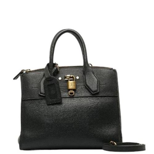 Pre-owned Leather louis-vuitton-bags Louis Vuitton Vintage , Black , D...