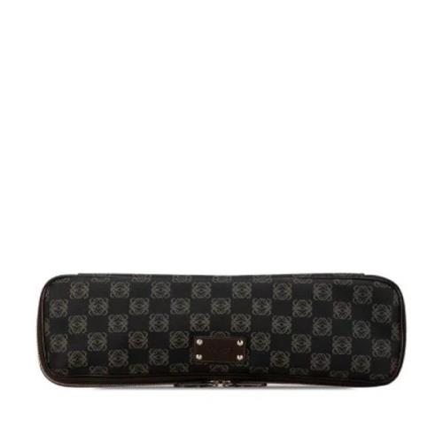 Pre-owned Canvas clutches Loewe Pre-owned , Black , Dames