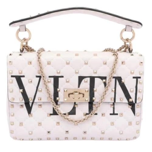 Pre-owned Leather handbags Valentino Vintage , White , Dames