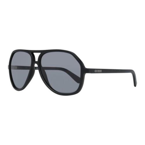 Zwarte Aviator Zonnebril voor Mannen Guess , Black , Heren