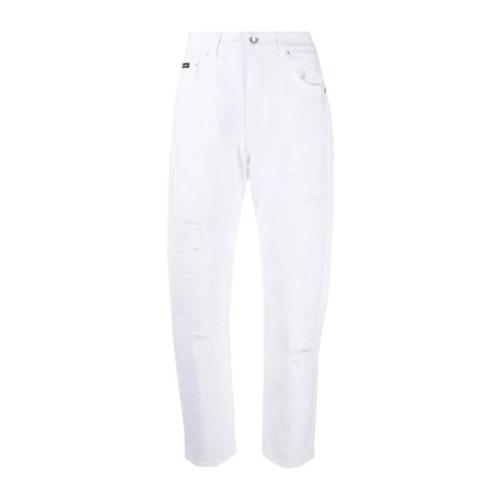 Italiaanse damesjeans, gemaakt in Italië Dolce & Gabbana , White , Dam...