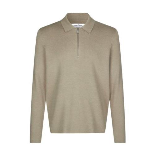 Klassieke Polo Zip Sweater Eco-Vriendelijke Viscose Samsøe Samsøe , Be...