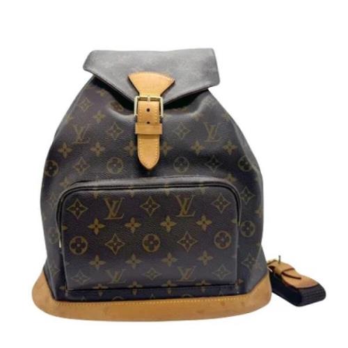 Pre-owned Canvas backpacks Louis Vuitton Vintage , Brown , Dames