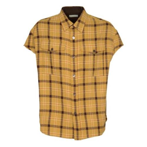 Gele Shirt Cilloth Dries Van Noten , Yellow , Heren