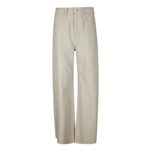 Wijde Pijp Ruw Gesneden Broek Marques' Almeida , Beige , Dames