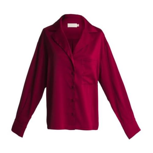 Stijlvolle Madrid Blouse Wakakuu Icons , Red , Dames