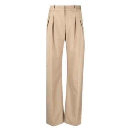 Beige Broek voor Dames Loulou Studio , Beige , Dames