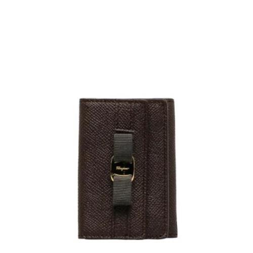 Pre-owned Leather wallets Salvatore Ferragamo Pre-owned , Brown , Dame...