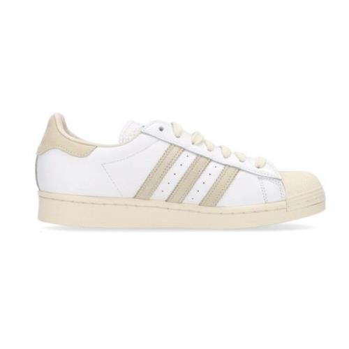 Klassieke Lage Sneaker Wit/Blauw Adidas , Beige , Heren