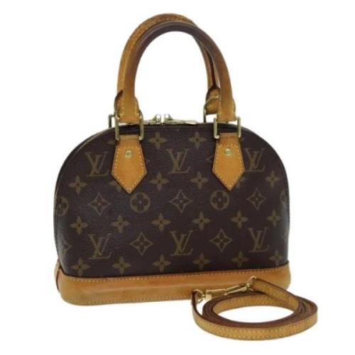 Pre-owned Canvas handbags Louis Vuitton Vintage , Brown , Dames