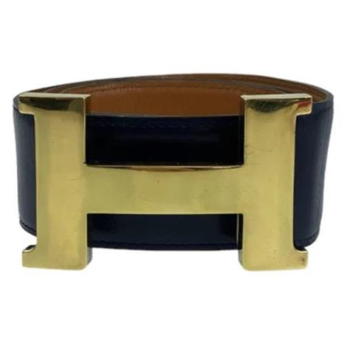 Pre-owned Leather belts Hermès Vintage , Blue , Dames