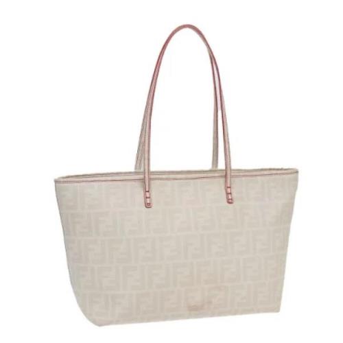 Pre-owned Canvas totes Fendi Vintage , White , Dames