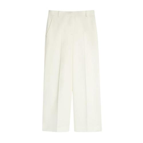 Stijlvolle Chino`s voor Vrouwen Max Mara Weekend , White , Dames