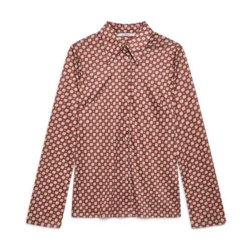 Stijlvolle Micro Maze Shirt Maliparmi , Red , Dames