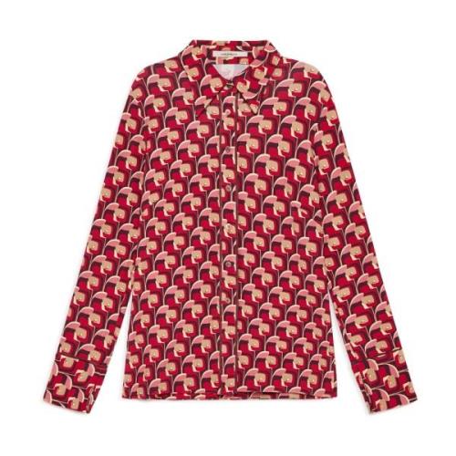 Poppy Jersey Shirt Maliparmi , Red , Dames