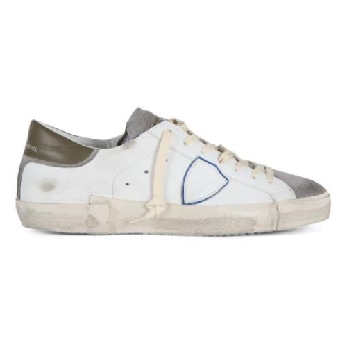 Vintage Leren Sneakers Philippe Model , White , Heren