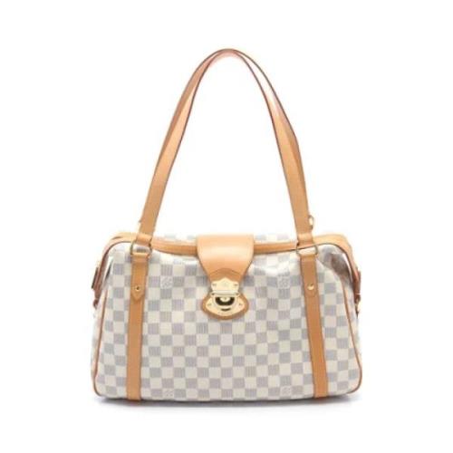 Pre-owned Leather louis-vuitton-bags Louis Vuitton Vintage , White , D...