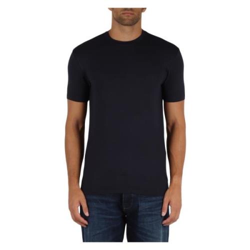 Stretch Viscose Essential T-shirt Emporio Armani , Blue , Heren