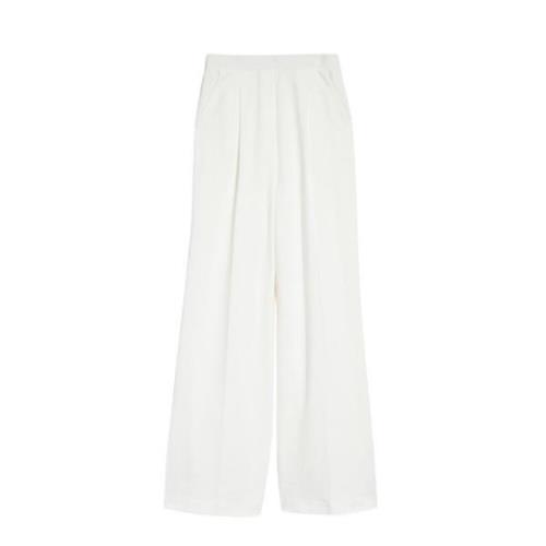 Wijde Broek Max Mara , White , Dames