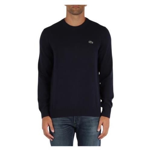 Regular Fit Katoenen Trui Lacoste , Blue , Heren