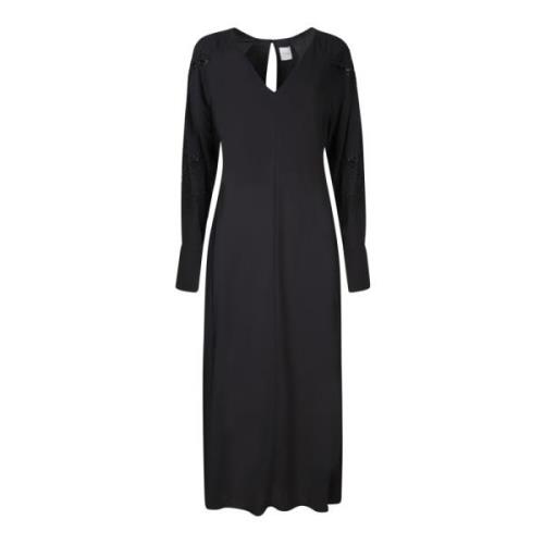 Zwarte Midi Jurk met Kant Paul Smith , Black , Dames