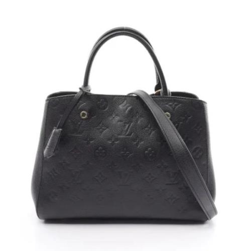 Pre-owned Leather louis-vuitton-bags Louis Vuitton Vintage , Black , D...