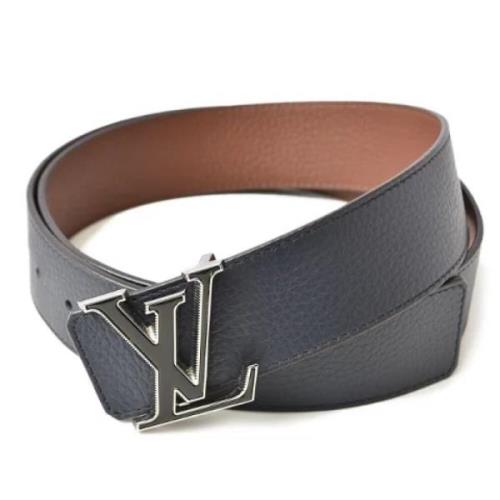 Pre-owned Leather belts Louis Vuitton Vintage , Black , Dames