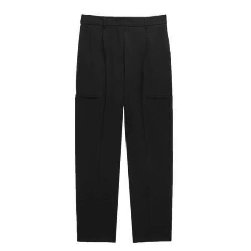 Zwarte broek Msgm , Black , Dames