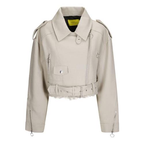 Bikerjack met ritssluiting Marques' Almeida , Beige , Dames