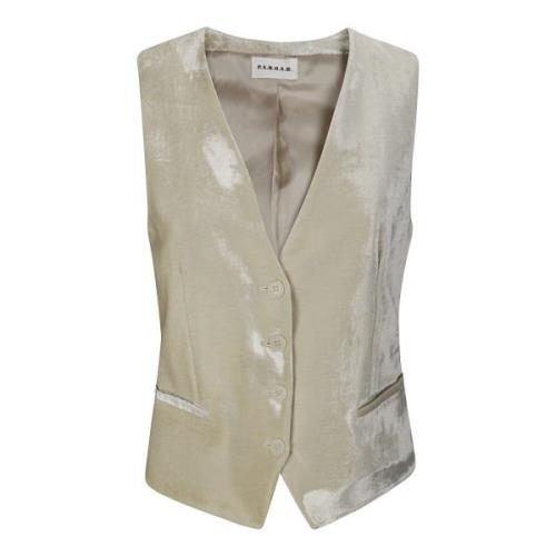 Stijlvolle Gilet Cases voor Vrouwen P.a.r.o.s.h. , Beige , Dames