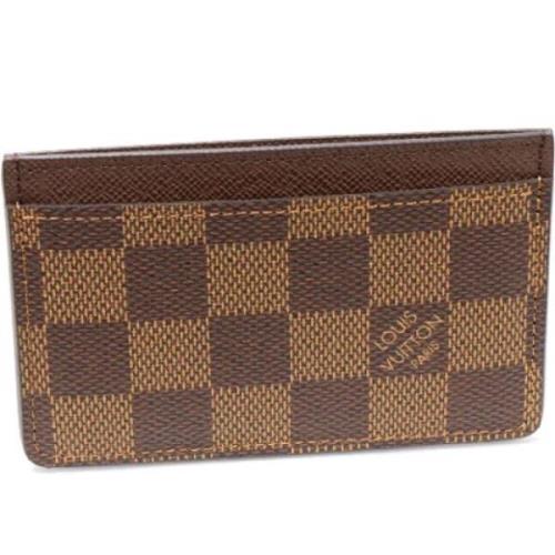 Pre-owned Canvas wallets Louis Vuitton Vintage , Brown , Heren