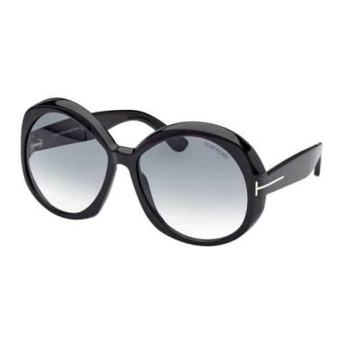 Annabelle Zonnebril Zwart/Grijs Getint Tom Ford , Black , Dames