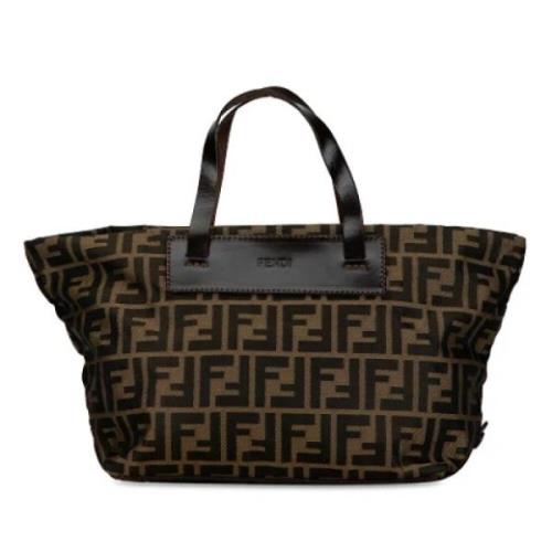 Pre-owned Canvas handbags Fendi Vintage , Brown , Dames