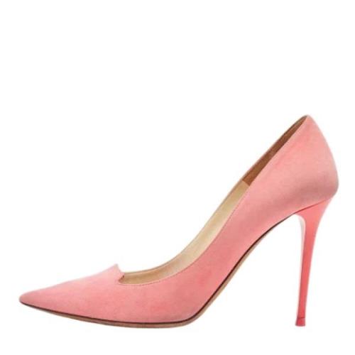 Pre-owned Suede heels Jimmy Choo Pre-owned , Pink , Dames