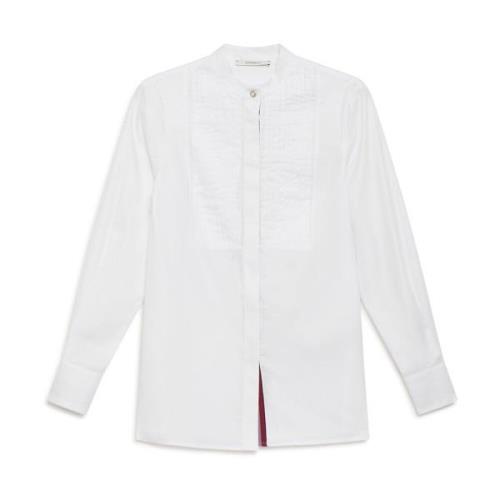 Elegante Witte Shirt Maliparmi , White , Dames