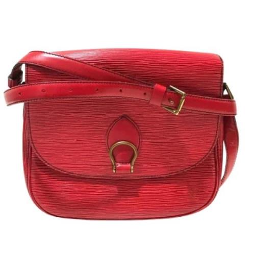 Pre-owned Leather louis-vuitton-bags Louis Vuitton Vintage , Red , Dam...