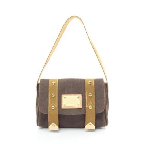 Pre-owned Canvas louis-vuitton-bags Louis Vuitton Vintage , Brown , Da...