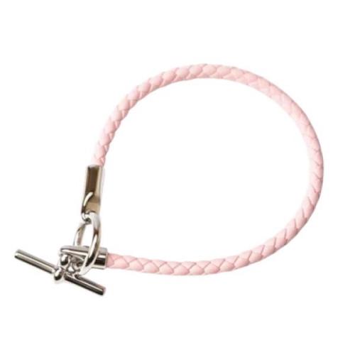 Pre-owned Metal bracelets Hermès Vintage , Pink , Dames