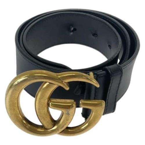 Pre-owned Leather belts Gucci Vintage , Black , Heren